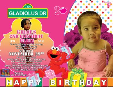 Kholes 2nd Birthday Party flyer